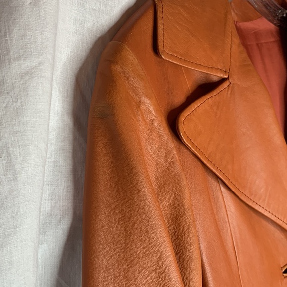 vintage Hermanos Veralo Madrid Spain flare skirt trench coat, see measurements - Picture 15 of 15